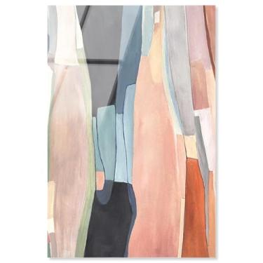 Imagem de Decoração de sala de estar com impressão acrílica Glorious Lines I da Art Remedy, pronta para pendurar, 25 x 38 cm