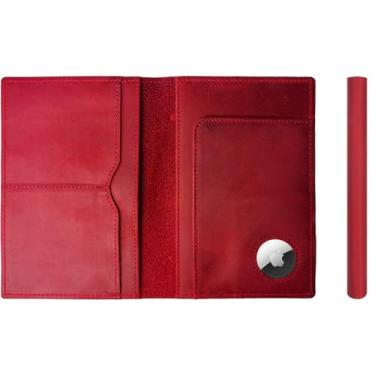 Imagem de STAR VISTA Porta-passaporte de viagem de couro Albatross, design minimalista, capa de couro de flor integral para mulheres e homens - Carteira fina para passaporte, dobrável, bloqueio RFID, com