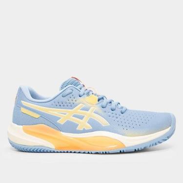 Imagem de Tênis Asics Gel-Challenger 15 Padel Feminino, Azul, Laranja, 37