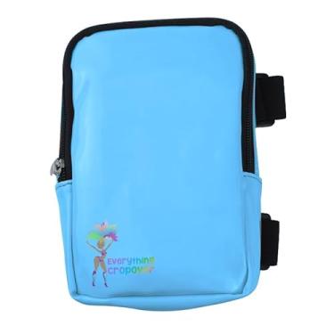 Imagem de Bolsa de coxa holográfica | Arnês de perna para mulheres | Bolsa de cintura ao ar livre | Pochete de caminhada de carnaval com alças ajustáveis, Azul (azul claro), One Size, Bolsa de coxa regular