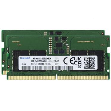 Imagem de Sam Original 16GB (2x8GB) DDR5 4800MHz PC5-38400 SODIMM 1Rx16 CL40 1.1v M425R1GB4BB0-CQK Módulo de memória RAM para notebook Adamanta