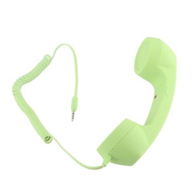 Imagem de Generic Aparelho de Telefone Celular à Prova de Radiação retrô Com Excelente Qualidade de áudio para Chamadas de Celular Adaptador USB C de 3,5 Mm para Usuários de Smartphones (Verde)