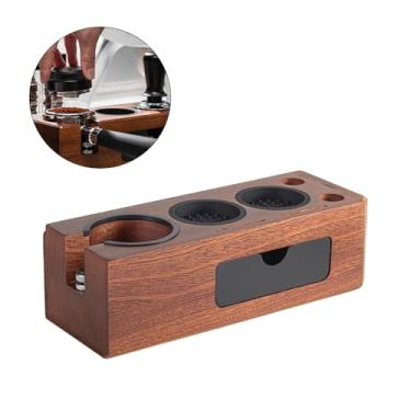 Imagem de Estação de adulteração de café expresso, suporte de adulteração com 3 furos para filtros universais de 51 mm a 58 mm, niveladores, acessórios para máquina de café expresso, organizador de estação de