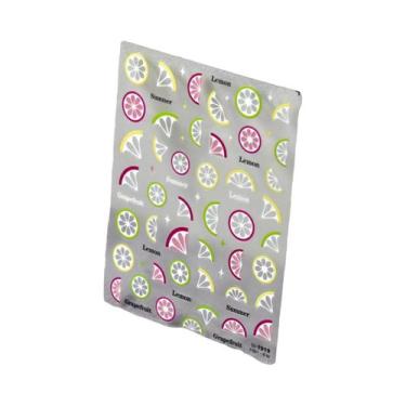 Imagem de Adesivos De Unhas Para Festa De Frutas: Abacaxi, Pitaya, Kiwi, Maçã, M