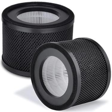 Imagem de Pacote com 2 filtros de substituição HEPA TT-AP001, compatível com purificador de ar TaoTronics TT-AP001 e VAVA VA-EE014 H13 True HEPA