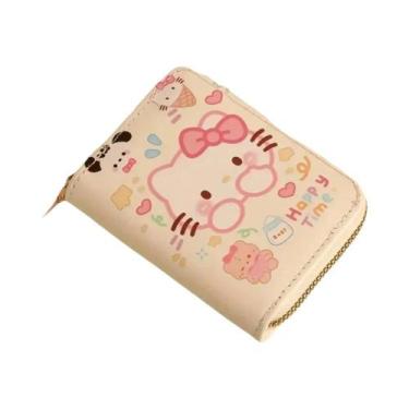 Imagem de Carteira Sanrio Hello Kitty Com Zíper E Múltiplos Compartimentos Para 