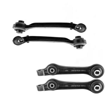 Imagem de RWD Braços de controle dianteiros inferiores dianteiros e traseiros com juntas esféricas adequadas para Chrysler 300, para Dodge Challenger/Charger/Kit de suspensão Magnum (4 peças)