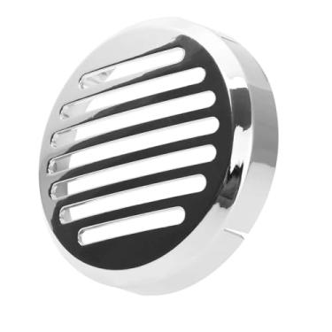 Imagem de Capa de buzina de carro com grade redonda cromada cromada de 3,5 mm para Honda Shadow VT1100 /750/600 VTX1300C1800C VT VF750