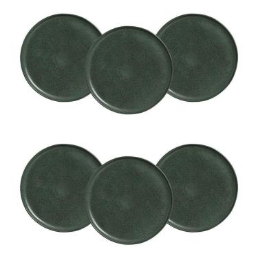 Imagem de Conjunto Pratos Rasos Bio Greenery 29cm 6 Peças Porto Brasil Verde