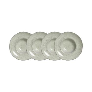 Imagem de Conjunto Pratos Massa Pistache 450ml 4 Peças Porto Brasil Verde