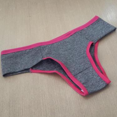 Imagem de Calcinha Mescla Pala Dupla Cor:Viés Rosa Pink/ MesclaTamanho:M - Louda