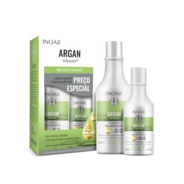Imagem de INOAR Kit Shampoo 500Ml + Condicionador 250Ml Argan Reconstrução