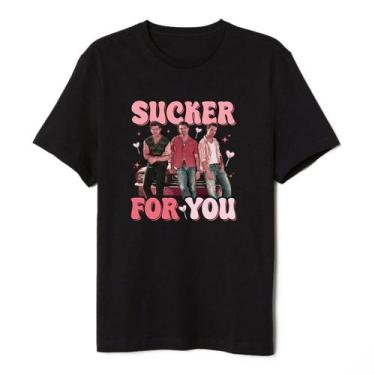 Imagem de Camiseta Jonas Brothers Sucker For You Lançamento, Preto, P