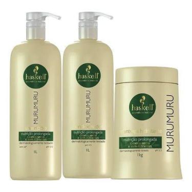 Imagem de Kit Haskell Murumuru Trio (3 Produtos) Shampoo Condicionador Máscara 1