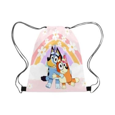 Imagem de Mochila De Cordão Bluey Bingo Anime Cartoon, Bolsa De Armazenamento Po