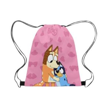 Imagem de Mochila De Cordão Bluey Bingo Anime Cartoon, Bolsa De Armazenamento Po