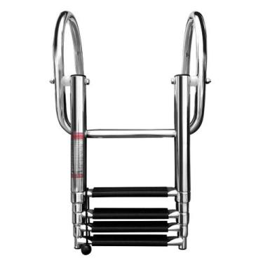 Imagem de Escada De Embarque Telescópica De Aço Inoxidável De 4 Degraus Para Bar