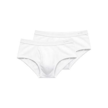 Imagem de Kit com 2 Cuecas Slip Lupo com Abertura 546-003, Branco, M