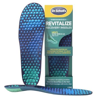 Imagem de Dr. Scholl's ® Revitalize as órteses da palmilha de recuperação, melhora a recuperação mais rapidamente, reduz a fadiga, estresse, dor, acabamento para caber em inserções para qualquer calçado, atlético, corrida, chinelos, casual, masculino 8-14, 1 par