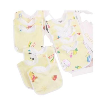 Imagem de Babadores Impermeáveis De Desenho Animado Para Bebês, Conjunto De 5 Pe