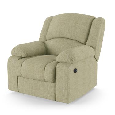 Imagem de Poltrona do Papai Reclinável Melim Power Elétrica USB Linho Bege FH1 - D'Rossi