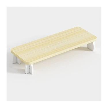 Imagem de Suporte de CPU, suporte de torre de PC de madeira, suporte para monitor de torre, suporte de caixa de host de PC, prateleira multifuncional de madeira para mesa, escritório, suporte de CPU (C)