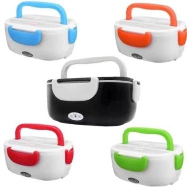 Imagem de Marmita Eletrica Bivolt 1.5L 40W 12v 24v 110v 220v C/Bolsa Taxi Trabalho(Marmita + saco isolante,2 cabos)