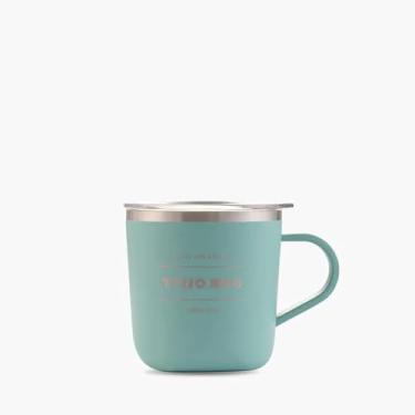 Imagem de TYESO - Mini Copo Térmico de Café 260ml, Caneca de Café e Xícara de Chá em Aço Inoxidável, adequado para uso Doméstico e em Viagens.(Verde)