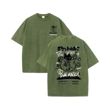 Imagem de Camisetas Femininas Vintage De Verão Com Estampa De Gato Kawaii Haraju