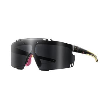 Imagem de Óculos De Sol Unissex UV400 Para Ciclismo, Armação Grande, 5 Cores, Óc