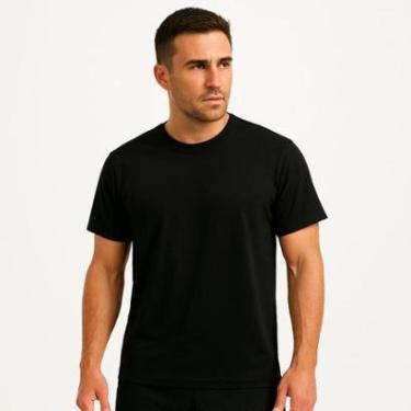 Imagem de Camiseta Masculina Basica 100% Algodão Dia a Dia, Trabalho, Treino, Academia, Corrida-Masculino
