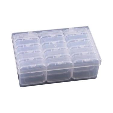 Imagem de Caixa Organizadora De Miçangas Para Pintura Diamante DIY Com 4/12/14/1