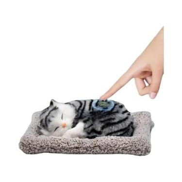 Imagem de Brinquedo De Pelúcia Para Crianças Em Forma De Gato, Gato Dormindo Que