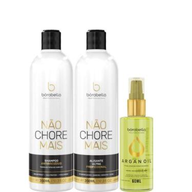 Imagem de Progressiva Borabella Não Chore 2x350ml + Óleo Argan 60ml