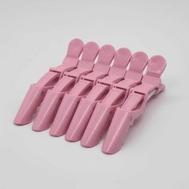 Imagem de Kit 6 Presilhas Prendedor De Cabelo Bico Jacaré Crocodilo Presilha Cab