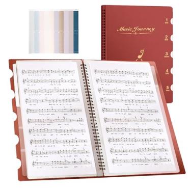 Imagem de Fichário de música | Organizador de folhas de música A4, pasta organizadora de documentos | para sala de reuniões, apresentações, negócios, escola, escritório, banda, coral e viagem