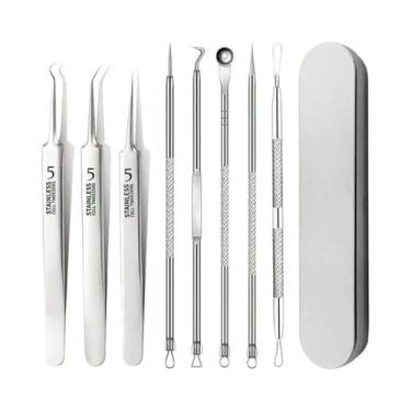 Imagem de Conjunto De Ferramentas Para Remoção De Acne E Cravos 8 Peças Kit De L