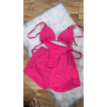 Imagem de Biquíni com Short  Conjunto Completo 3 Peças para o Verão - BEA FASHIO