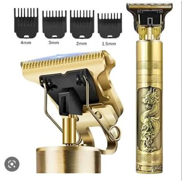 Imagem de Máquina de cortar cabelo barbeiro profissional dragão elétrica bateria