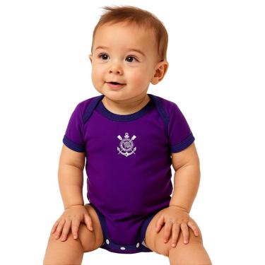 Imagem de Body Bebê Corinthians Jogo Roxo Oficial