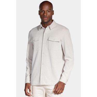 Imagem de Camisa Aramis Manga Longa Move Overshirt em Piquet Duo Cáqui-Masculino