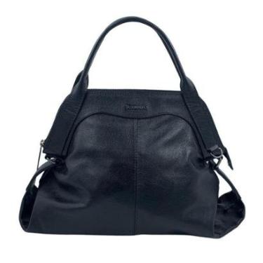 Imagem de Bolsa Tote Grande Scamboo Couro Preta 2036 - Preto Tamanho U-Feminino