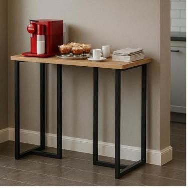 Imagem de Buffet Aparador Cantinho do Café Pequeno Compacto Pé de Ferro Industri