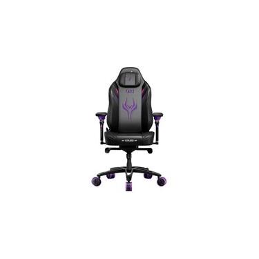 Imagem de Cadeira Gamer 1STPLAYER FAST, Até 160kg, Reclinável, Almofadas, Braço 4D, Cilindro de Gás Classe 4, Couro PU, Preto e Roxo - FAST-IP