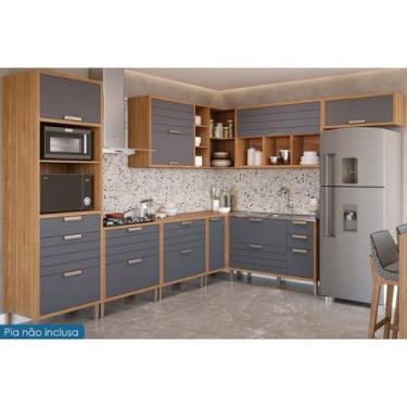 Imagem de Kit Modulado MGM 9 Peças Eloise CZ025 Cinamomo/Titanium