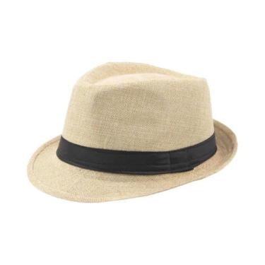 Imagem de Chapéu Jazz Masculino E Infantil Com Aba Curta, Cor Sólida, Estilo Pan