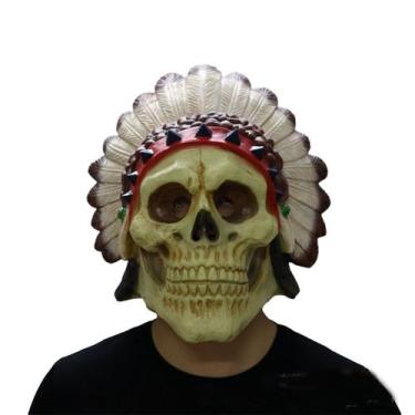 Imagem de Máscara de cosplay Skull Halloween Horror Scary Props Latex 700g - yiw
