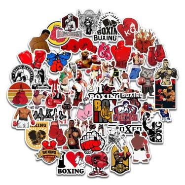 Imagem de Adesivos, boxe, luvas, série Sports Reds, 50 unidades/lote - Yiweisai