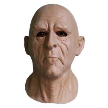 Imagem de Máscara Old Man Latex Halloween Cosplay Prop, capa facial completa - y