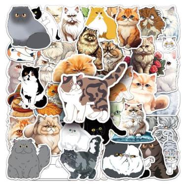 Imagem de Adesivos Persian Cat Garfield em vinil impermeável 52 unidades - yiwei
